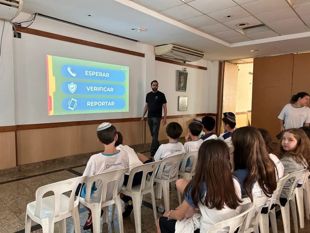 A CyberCARE digital-safety session in progress